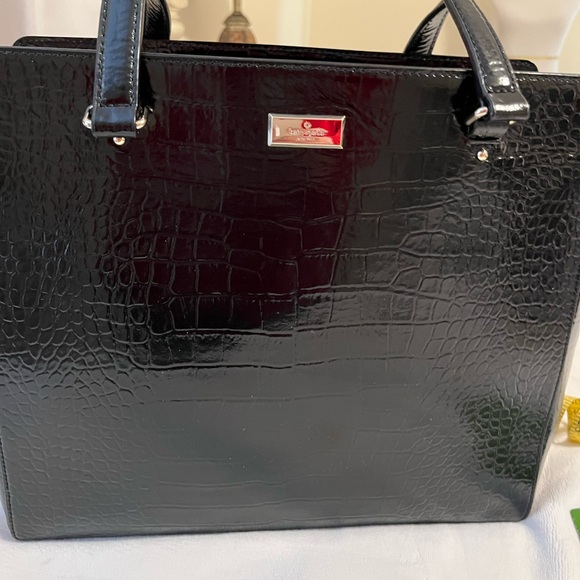 KATE SPADE ♠️ LARGE BRISTOL DRIVE CROCODILE ELISSA IN BLACK NWT - Picture 5 of 15